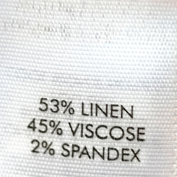 J. Jill Women's Black Linen Blend Straight Leg Pants | Size Medium - Picture 8 of 9